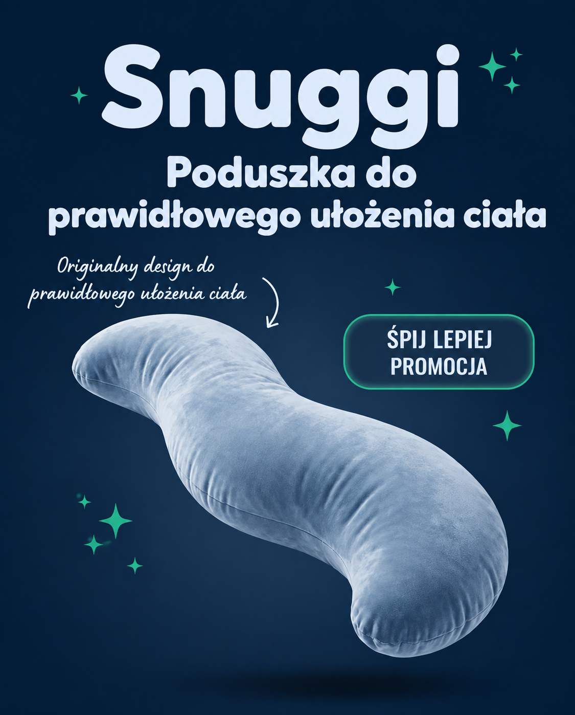 Poduszka Snuggi do prawidłowego ułożenia ciała