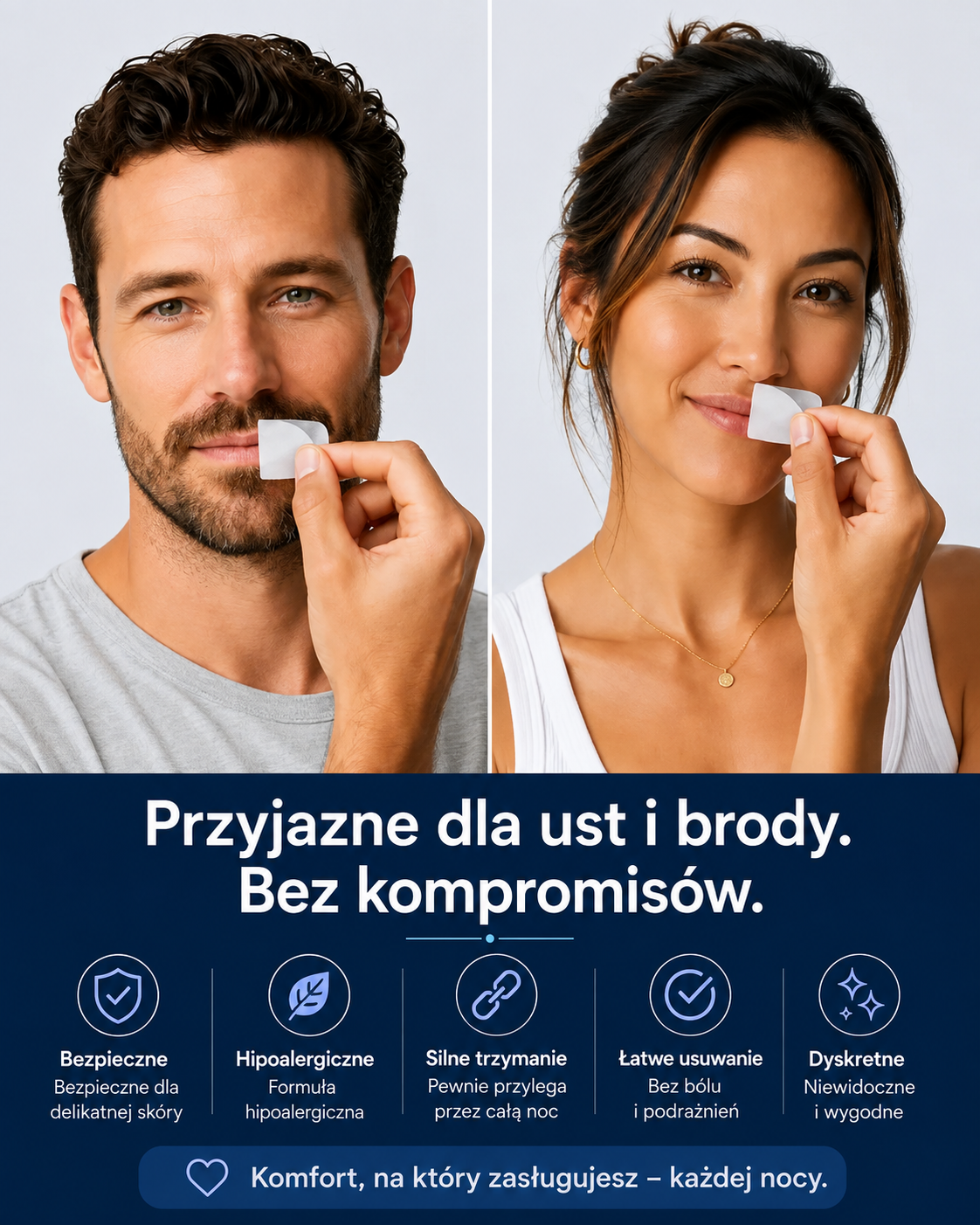 BUMLY™ Sleep Strips – Paski na Usta do Spania